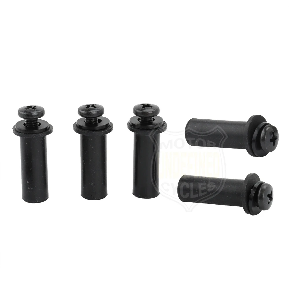 5 مجموعات/15 قطعة الزجاج الأمامي الأسود براغي غسالة مع مسامير مجموعة تركيبة إضاءة الطوارئ M4 * 0.7 المطاط النحاس توسيع المكسرات