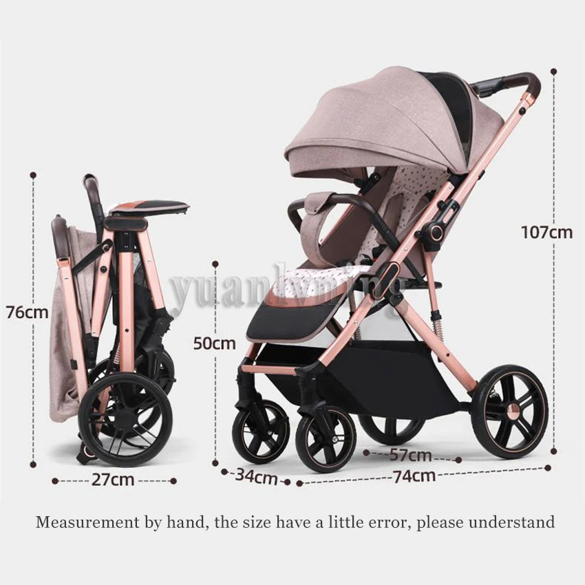 Lightweight Strollers Bidirectional Baby Carriage Stroller Cart Can Sit Can Lie Portable Pushchair For Infants & Newborn upgrade