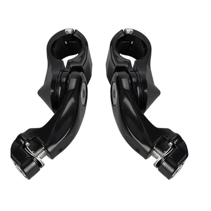 Nuevo para abrazaderas de clavija de pie de carretera montaje cromado para Harley Touring Sportster Chopper Bobber 32mm 1,25 "motor de barra de choque de motocicleta