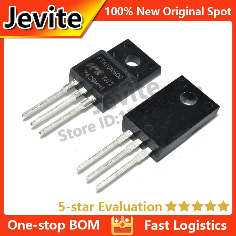 

Jevite 100% New Original electronics Controller 10-50 units/lote FTA10N60C TO-220 650V 10A MOSFET transistor