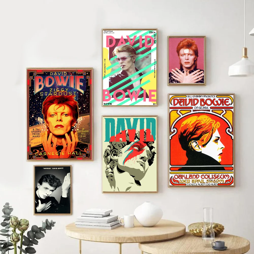 

Rock Singer David B-Bowie Classic Anime Poster Fancy Wall Sticker For Living Room Bar Decoration Decor Art Wall Stickers