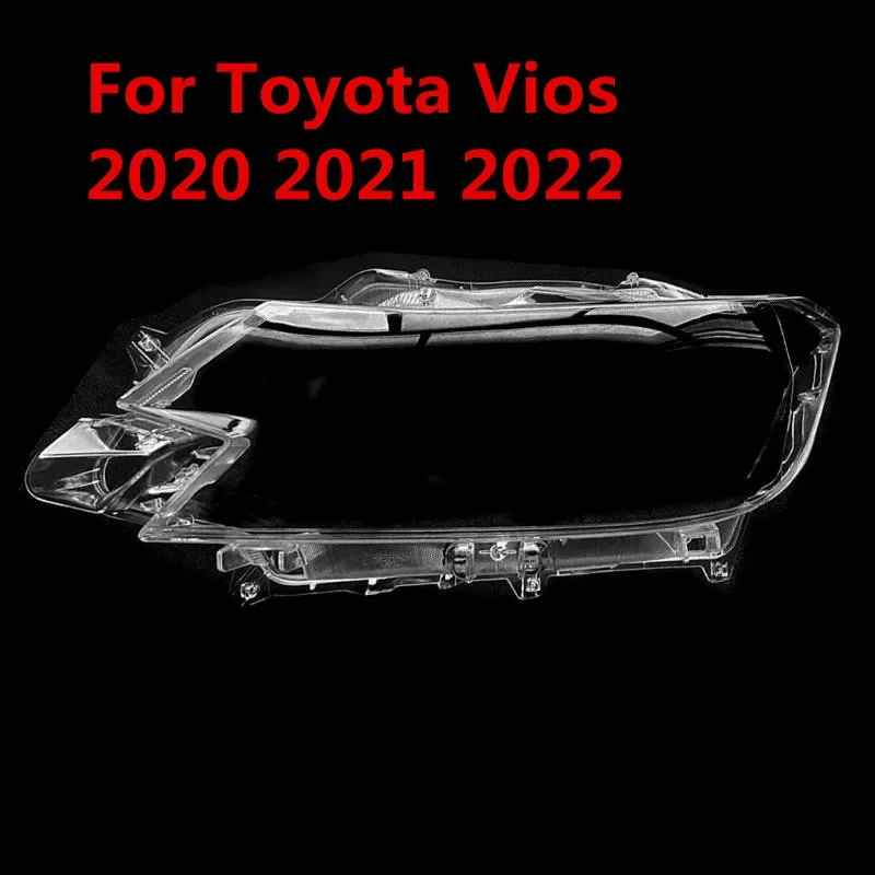 HTTCY Headlamp Shell Headlights Cover Lampshade Transparent Head Lamp Shade Replace Original For Toyota Vios 2020 2021 2022