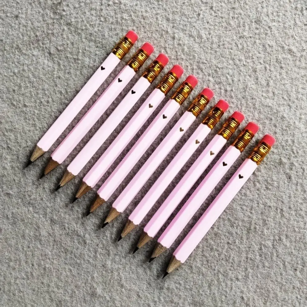 200Pcs Mini Bridal Shower Pencils with Eraser Pocket Size Baby Shower Pencils Short Pencil Pre Sharpened Golf Pencils
