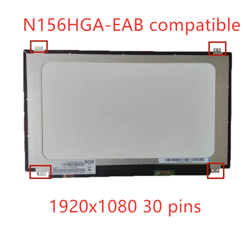 N156HGA-EAB N156HGE EAB N156HGE EBB N156HGE EAL N156HGE-EA1 EA2 EB1 Laptop lcd screen 1920*1080 EDP 30pin