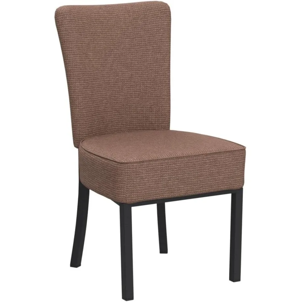 Leather Dining Chairs Set of 2 Modern Kitchen Room Chairs with Upholstered Fully Assembled Heavy Duty Sturdy Mid Century, Vinyl