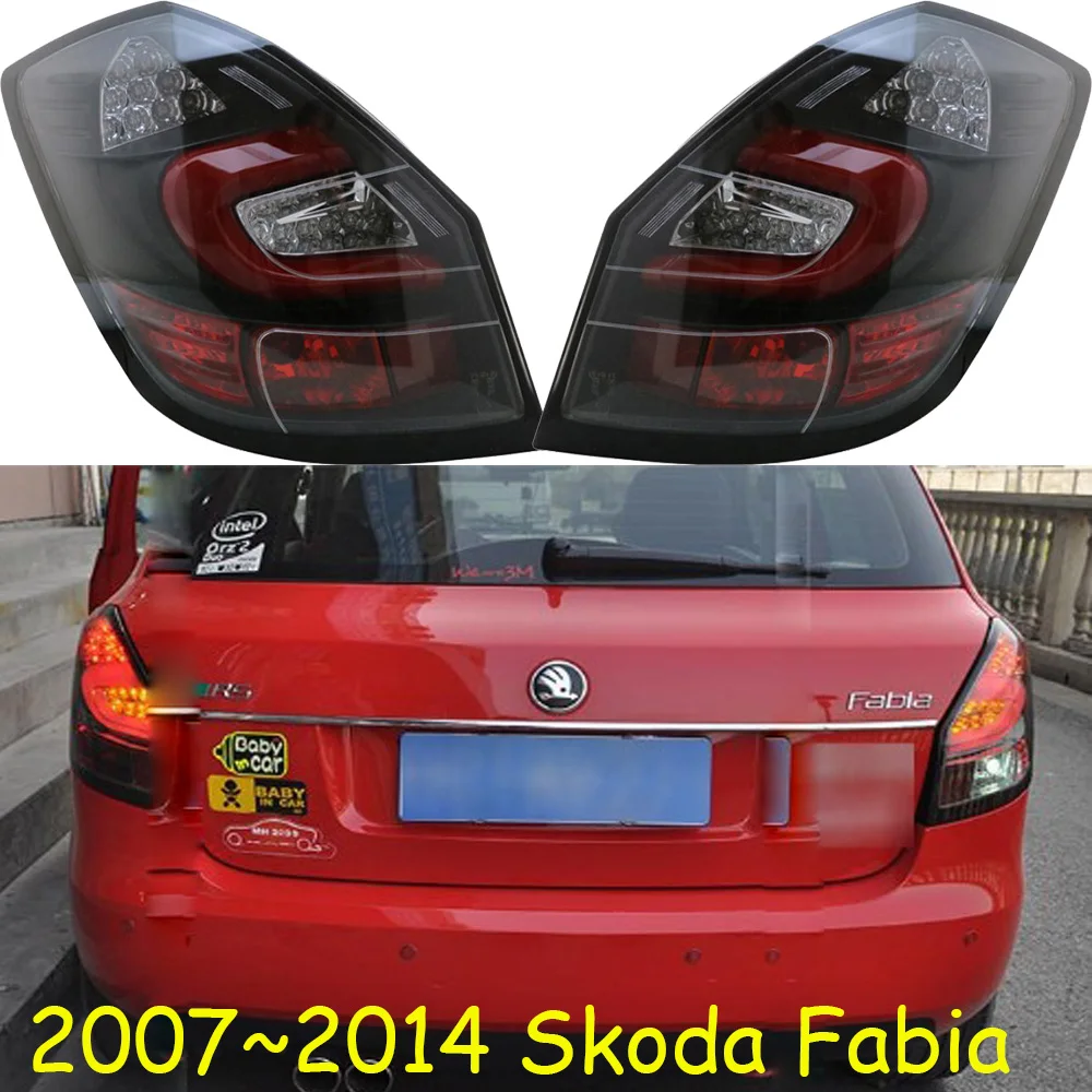 

1set Car Styling for Skoda Fabia taillights LED 2007 2008 2009 2010 2011~2014 car accessories Fabia Lamp yeti fabia rear light