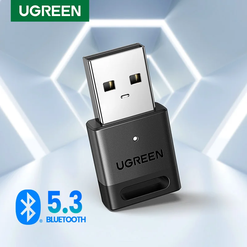 USB-адаптер UGREEN Bluetooth 5,3 для ПК, динамика, беспроводной мыши, клавиатуры, музыки, аудио приемника, передатчика, Bluetooth