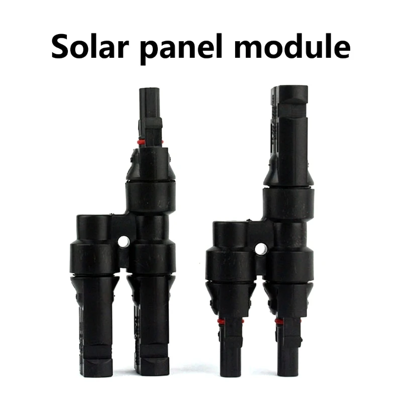 1 Pair IP67 Solar Connectors 2 to 1 T Branch Male And Female Solar Parallel Solar Systems Converters 6000V Drop Shipping