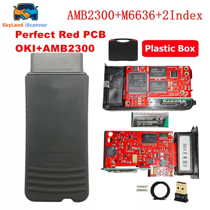 2025 Original OKI 5054A V7.2.1 Bluetooth AMB2300 Red/Green PCB 5054 Full Chip Support UDS 5054A Car Diagnostic Tool For AUDI/VW