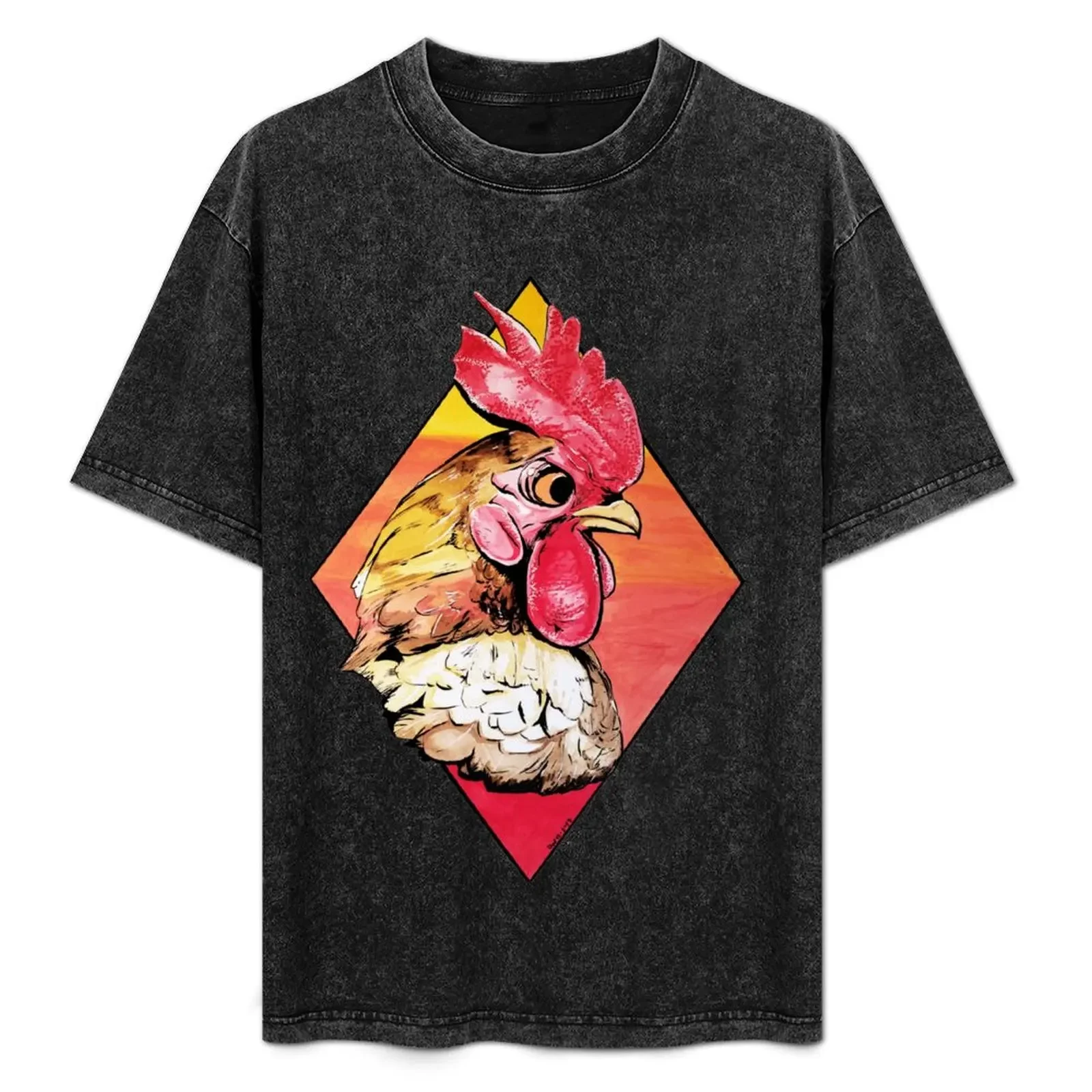 

Diamond Ink Rooster T-Shirt luxury clothing labubu sublime Aesthetic clothing tee shirts for men