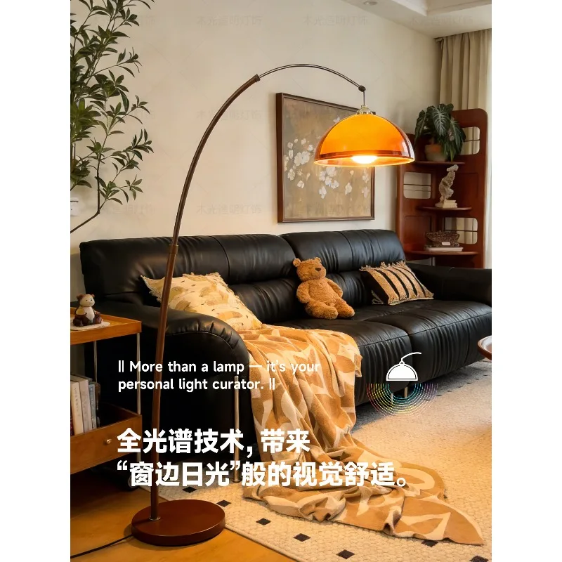 

Medieval Sunset Fishing Led Floor Lamps Living Room Sofa Side Bedroom Dining Room Eye Protection Home Decoration Standing Lights