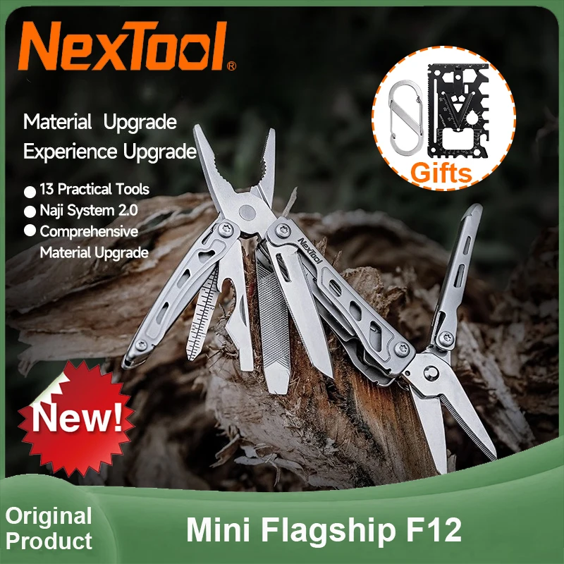

Новый многофункциональный инструмент NexTool Mini Flagship F12 13 в 1, складной мультитул-брелок с зубчатыми ножницами, инструменты для активного отдыха и повседневного использования (EDC)