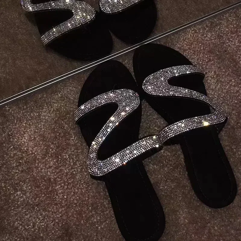 Sexy Women Sandals Summer Beac – Rhinestone Sandal Women recenzja i cena