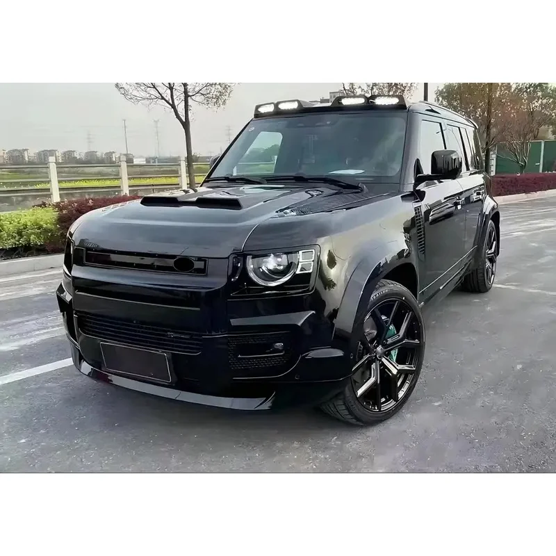 طقم هيكل بسعر المصنع لـ Defender L663 New Defender 90/110 ترقية إلى الملحقات الخارجية المصدة باللون الأسود 007 #3