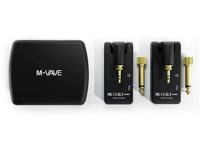 2026 M-VAVE WP-8 2.4G Wireless Guitar Receiver Transmitter System Guitar Transmitter Receiver 4 Channels Guitar Wireless Recharg view 5