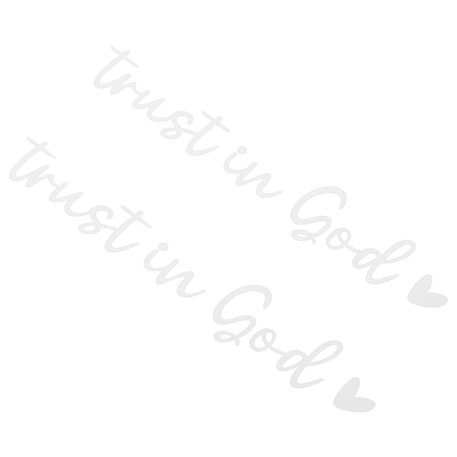 

Alipis 2pcs Reflective Trust in God Car Mirror Decal Stylish Vinyl Sticker for Rearview Safe Driving Home Decor Accessory