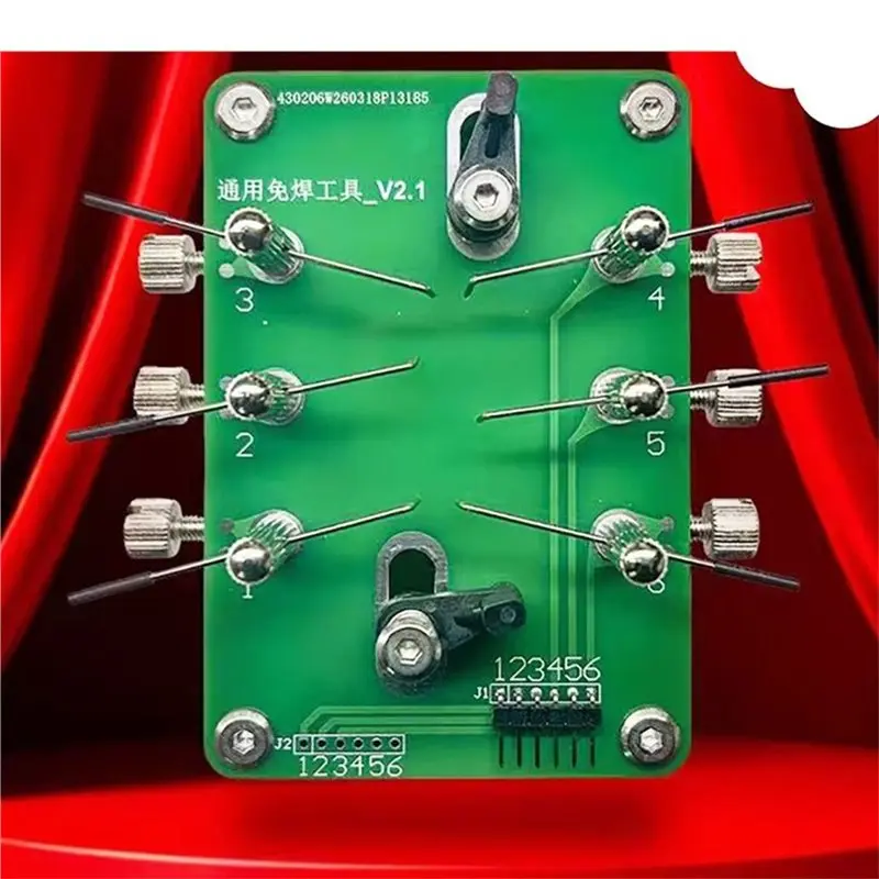A95E-6 Points Adjustable Pogo Pin Test Jig Solder Auto Key Fob