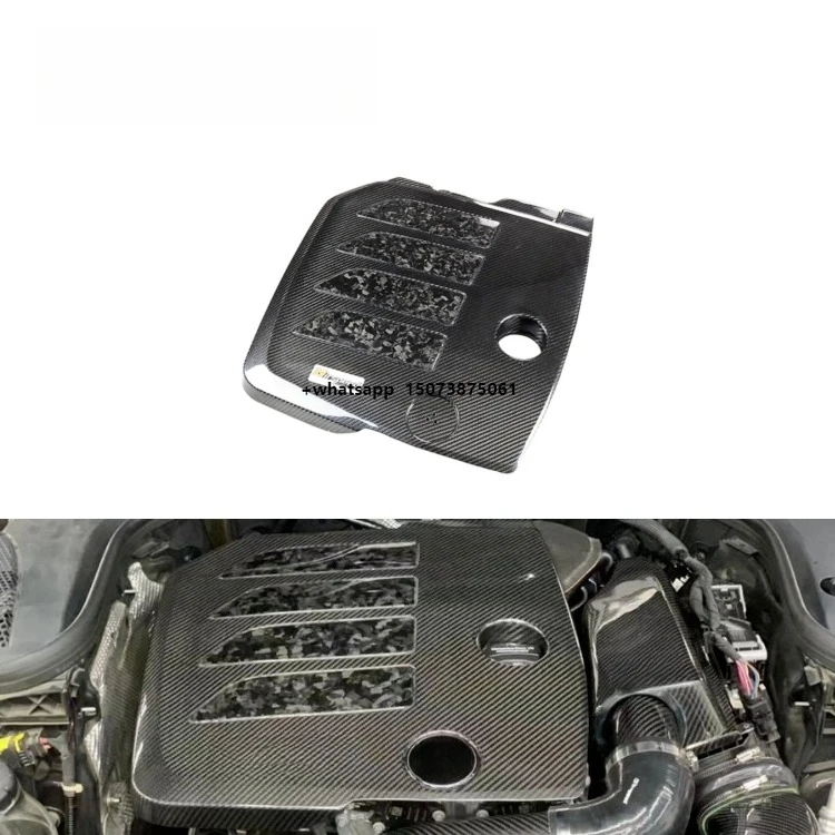 

Dry Carbon Fiber Engine Cover 3K Twill Carbon Weave Carbon Fiber Engine Hoods Bonnets for C E M264 2.0T