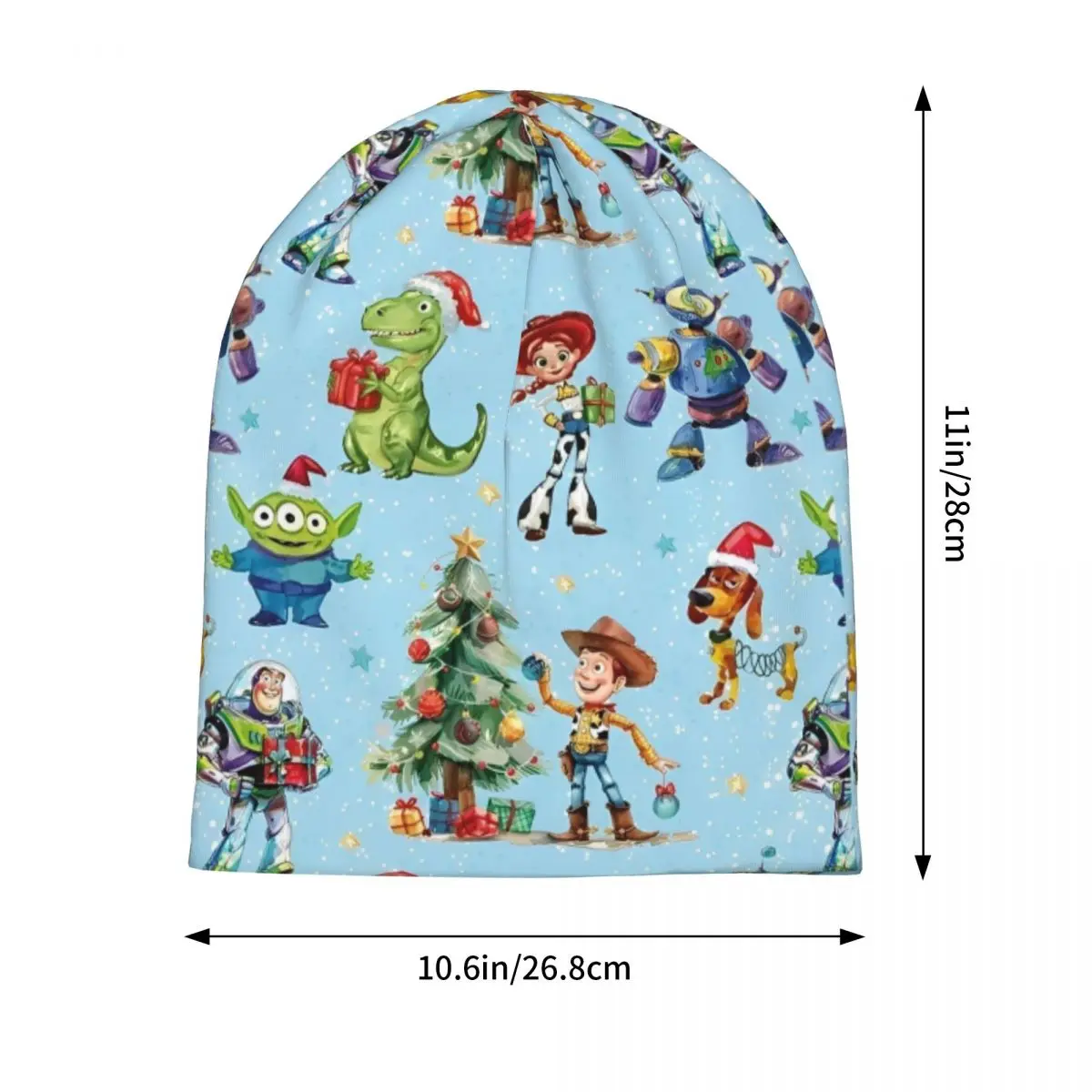 トイストーリー漫画映画クリスマスボンネット帽子秋冬屋外スカリービーニー帽子男性女性用暖かい多機能キャップ