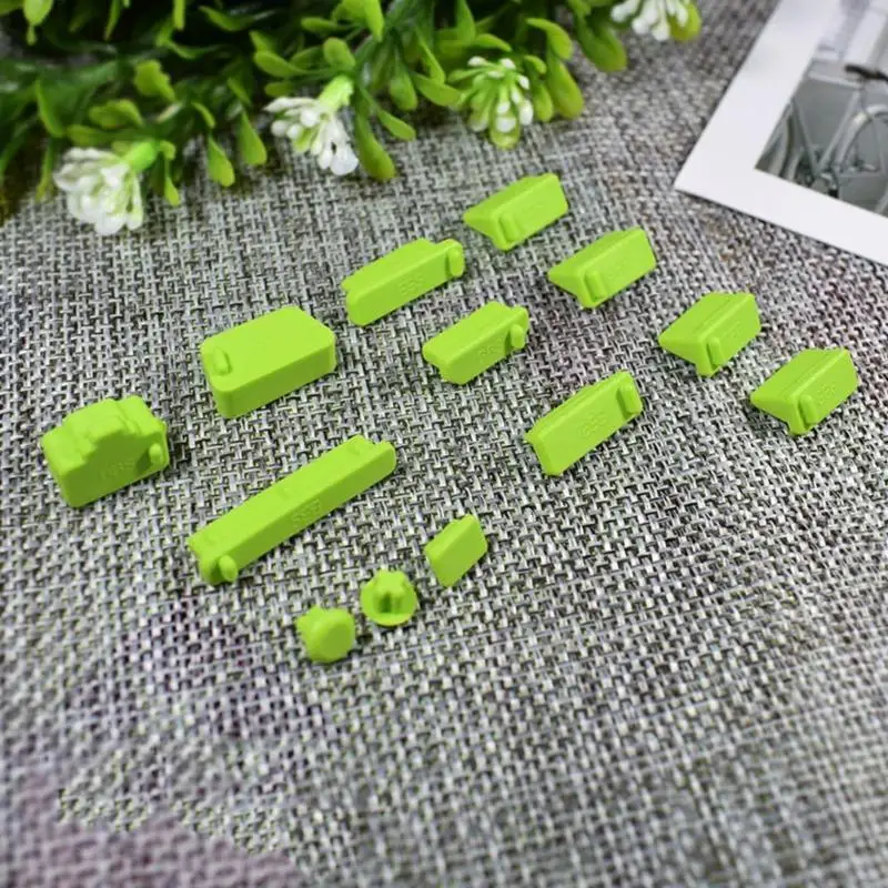 USB C HDMISイーサネットポートアクセサリーのアンチダストシリコンプロテクターダストプラグ