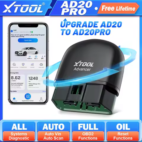 XTOOL Advancer AD20 PRO All System Car Diagnostic Tools Full OBD2 Scanner Battery Check Oil Reset Read/Clear Code Free Update