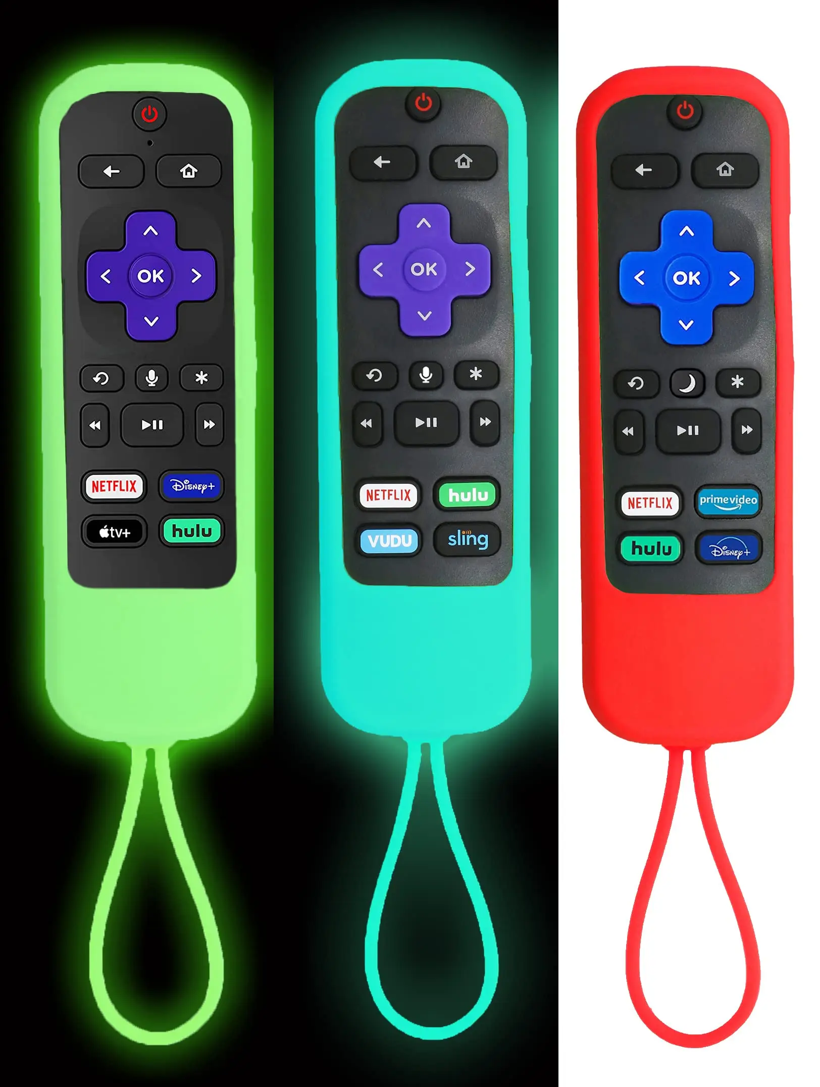 Coque de télécommande en silicone pour TCL Hisense, Roku Express, Streaming Stick, Premium, Smart TV Remote Case, Skin Sleeve