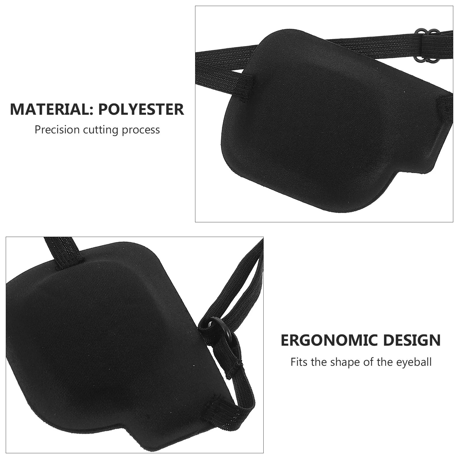 1 مجموعة بقع الحول البوليستر ثلاثية الأبعاد تصميم مقعر لينة تنفس لارتداء طويل الاطفال الكبار الحول كسول العين تصحيح #6