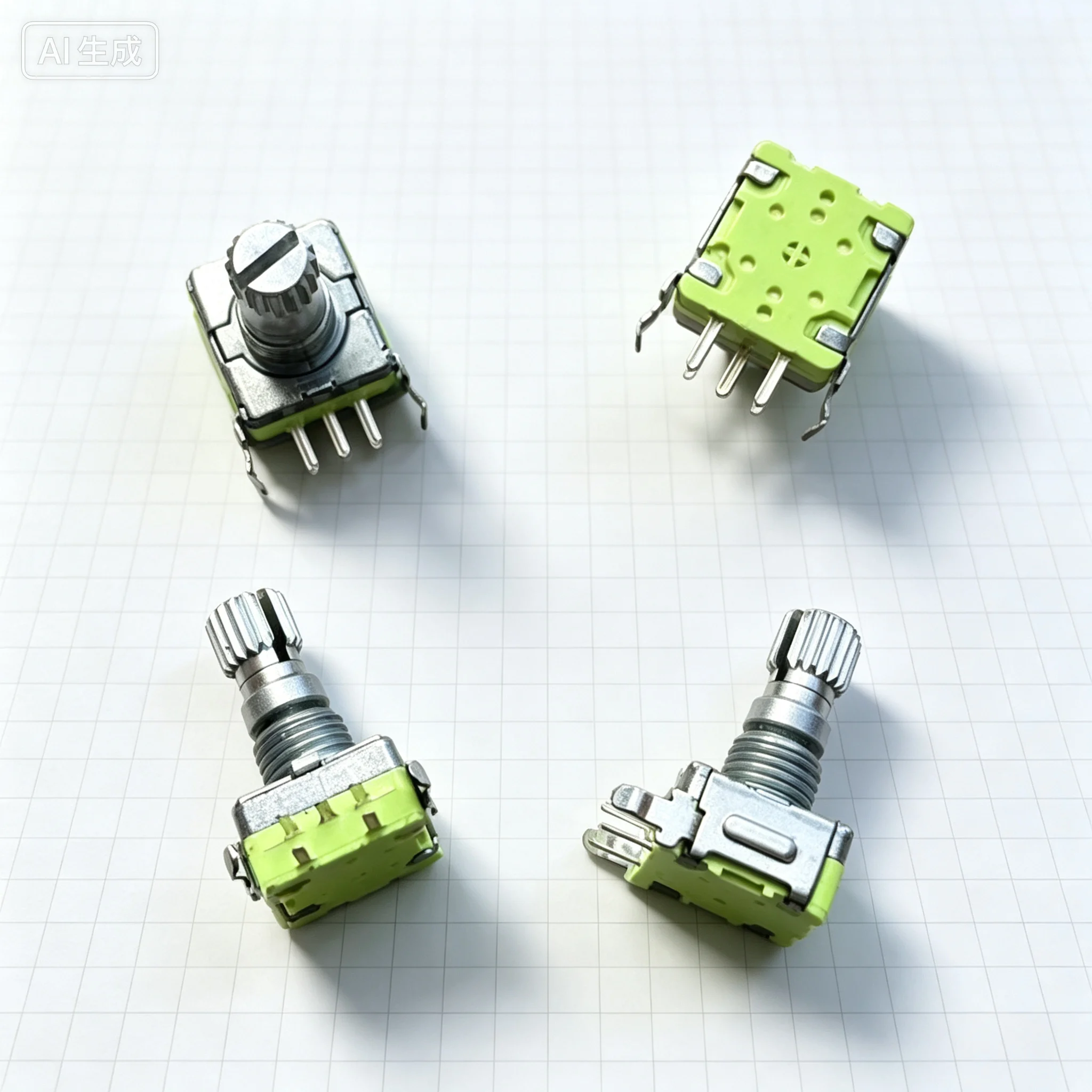 EC11 Type 360 Degree Rotary Encoder Horizontal 5Pin With Switch 20Positions Volume Adjustment Encoder