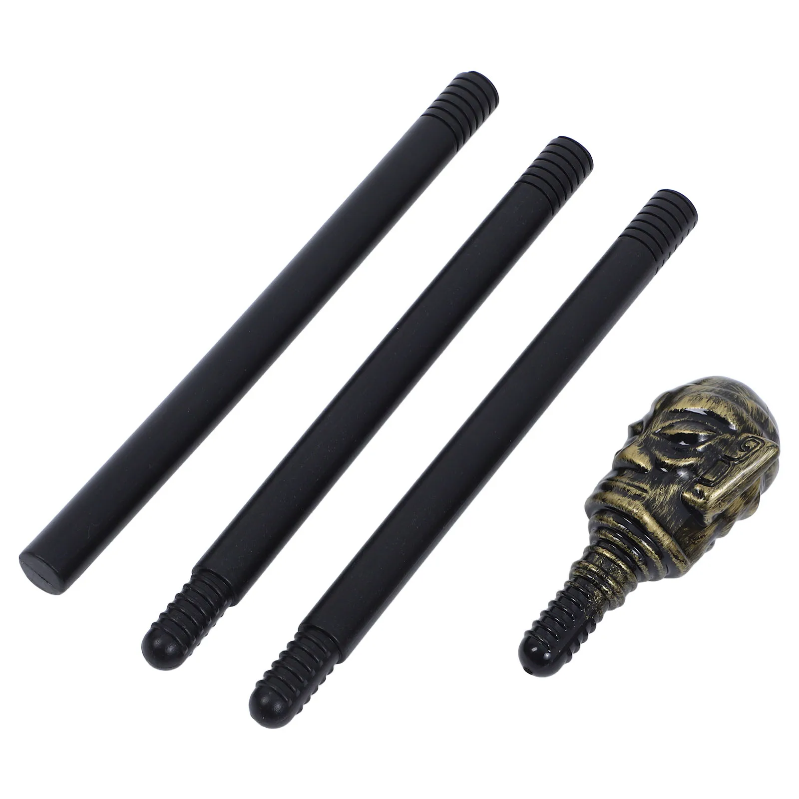 

Halloween Staff Cane Prop Costume Accessory Ancient Themed Dress up Scepter Walking Stick