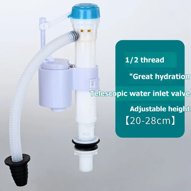 ABVG-Universal G1/2 Toilet Fill Valve High Flow Water Inlet Valve Replacement Parts For Bottom Water Supply Toilet Tank