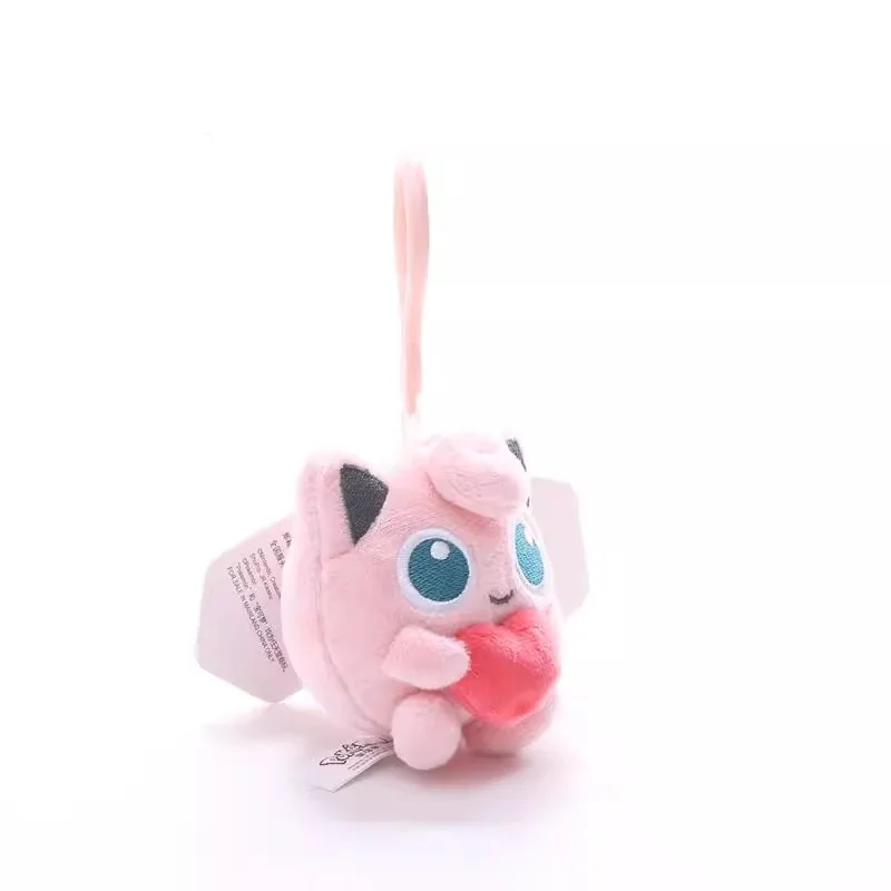Genuine Pokemon Jigglypuff Love Series Kawaii Plush Stuffed Toy Keychain Backpack Pendant Keyring Doll Birthday Gifts For Kid