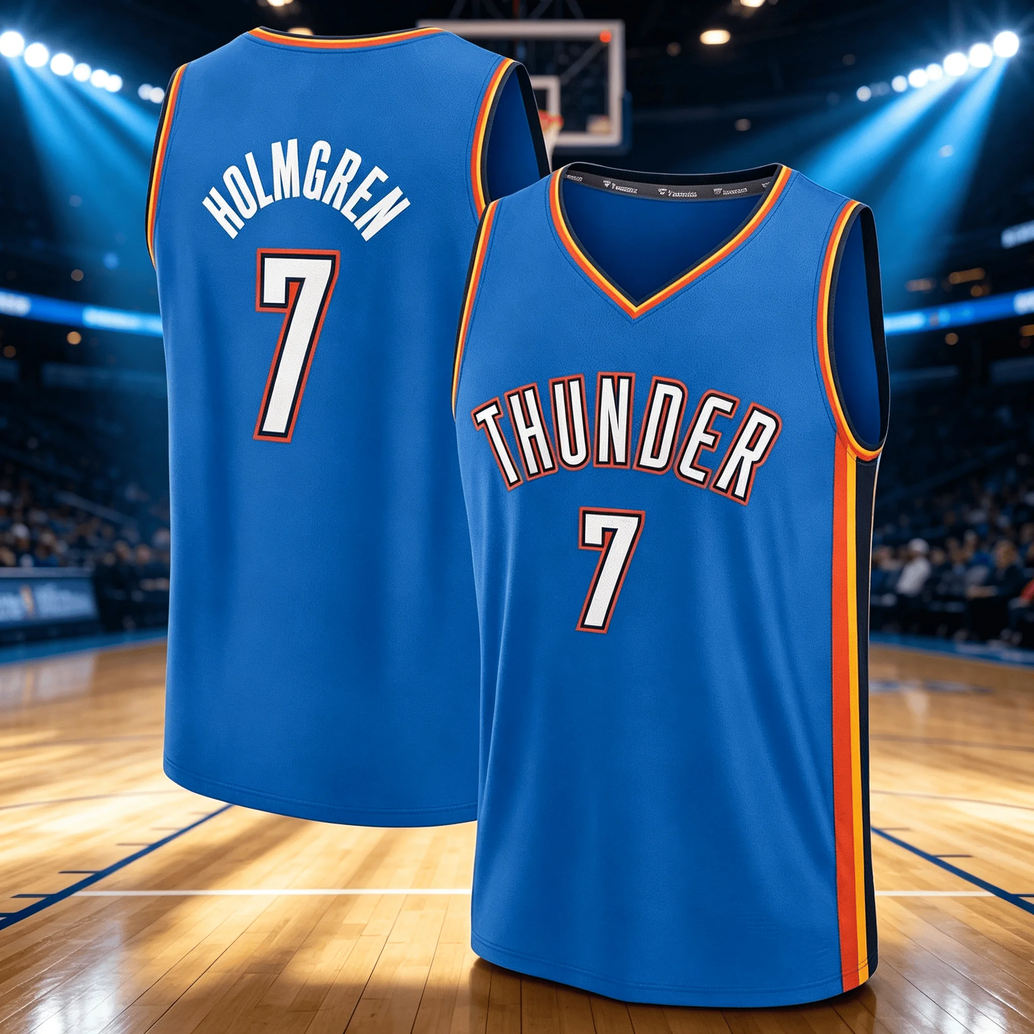 26-27 Thunder Team Basketball Unisex Jersey Alexander Jersey Summer Men Women Sports Breathable Quick-drying Vest Jersey