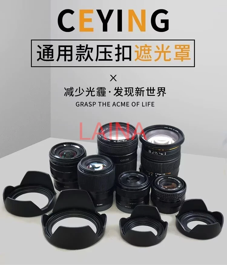 67mm universal lens hood for Fuji 18-135, Tamron 28-75 28-300 lens70-180 camera accessories