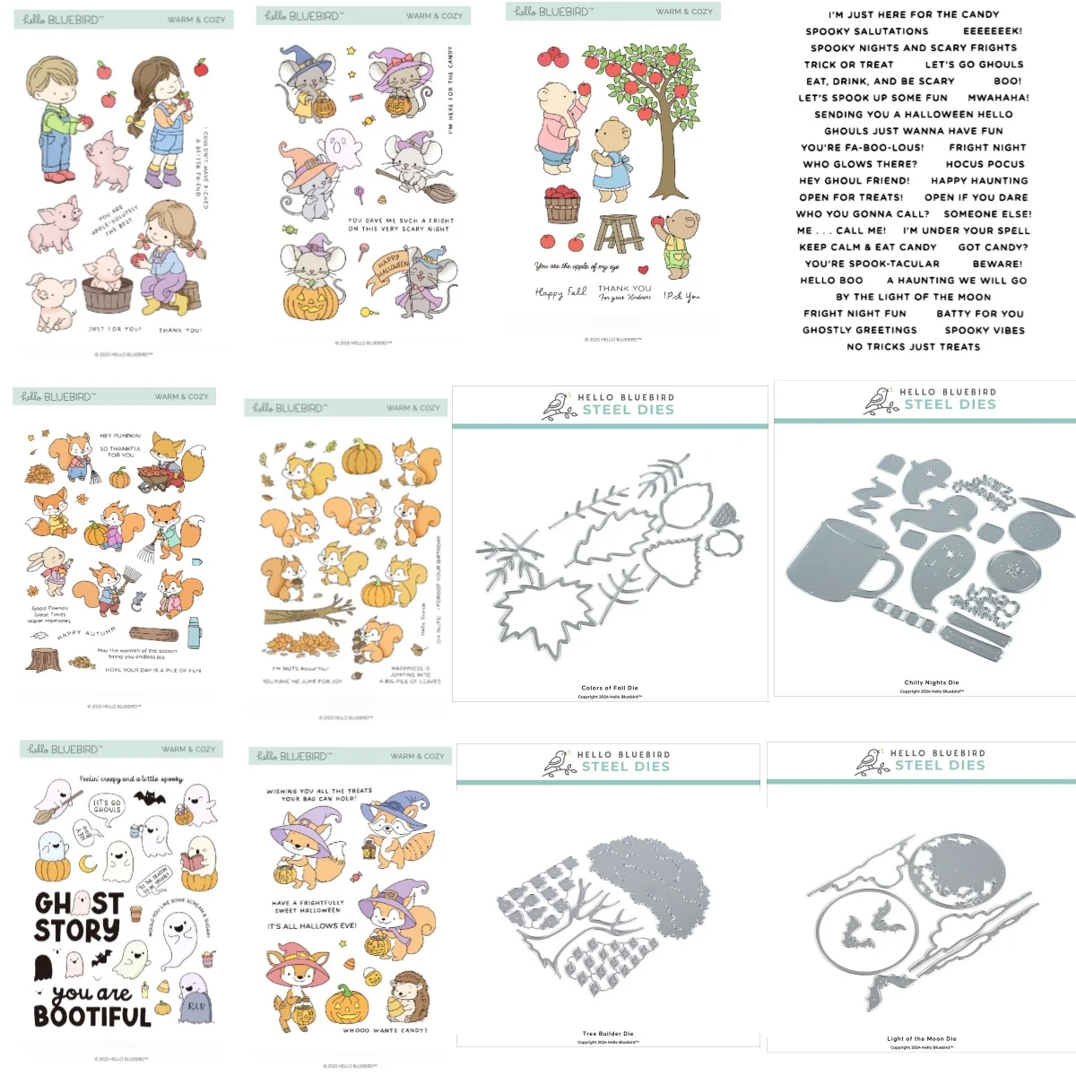 New Fall Animal Pumpkin Mushroom Clear Stamp Doodle Frame Metal Cutting Dies for DIY Decorating Scrapbook Card Album Craft