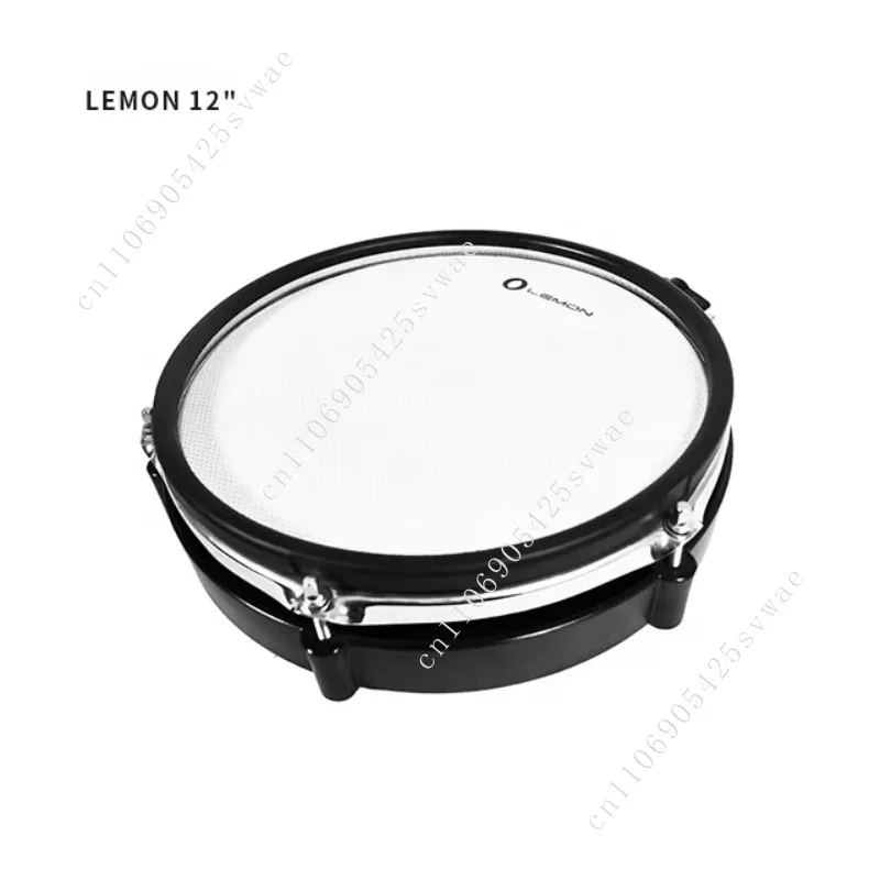 

New Lemon Wooden Drum Pad 12" Dual Zone Mesh Head for Electronic Drum Digital Drum
