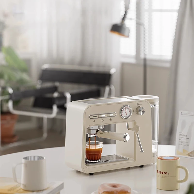 ST-693B Heim-Espressomaschine, kleine halbautomatische Dampfmilchaufschäumung, Hochtemperatur-Extraktion