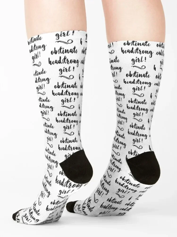 Obstinate, Headstrong Girl! - Jane Austen Socks soccer anti-slip sport christmas gifts ankle Male Socks Women's