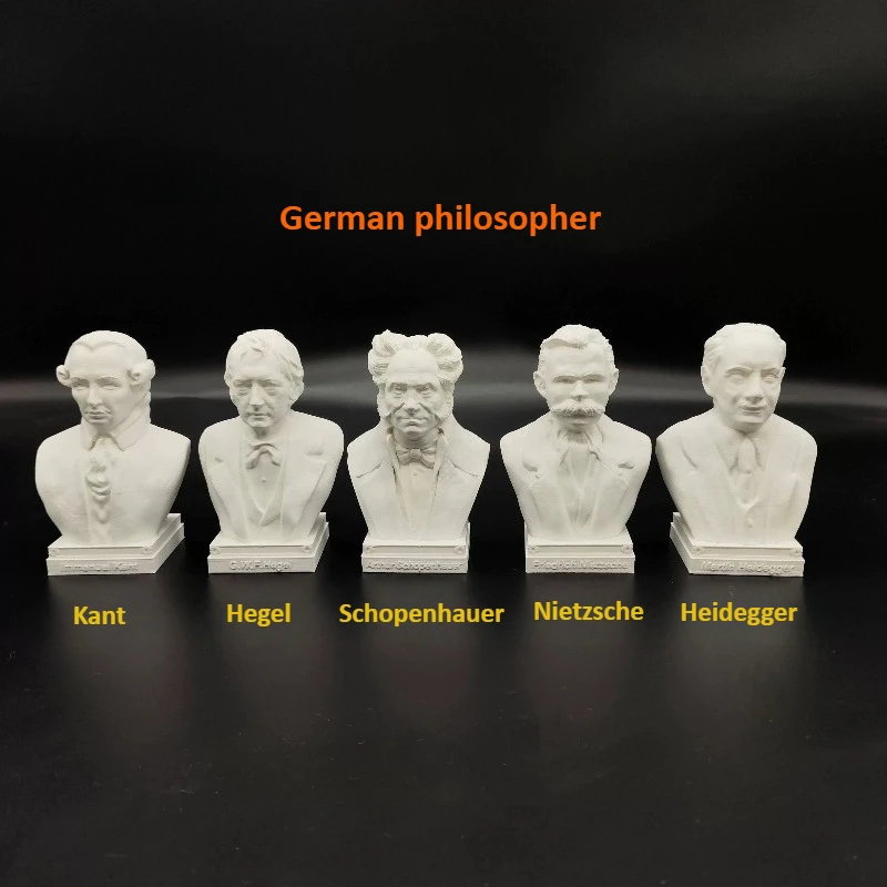 German philosopher Kant, Hegel, Schopenhauer Nietzsche Heidegger German philosopher ornament bust statue model decoration gifts