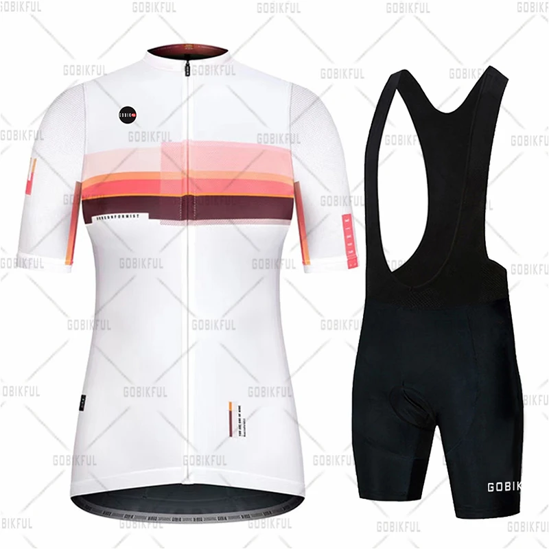 2023 Cycling Set Gobikful Women Cycling Fashion Jersey Short Sleeve Bicycle Cycling Clothing Kit Mtb Bike Wear Maillot Ciclismo