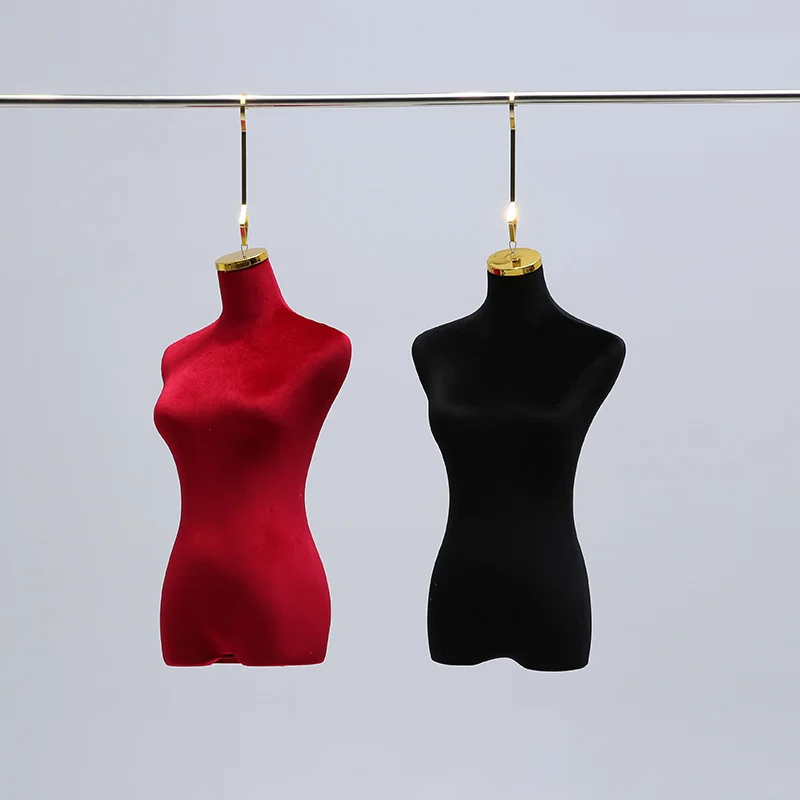 Elegant Half-Body Hanging Mannequin for Bridal Shop Window Display Garment Store Clothing Showcase DIY Apparel Sewing Supplies