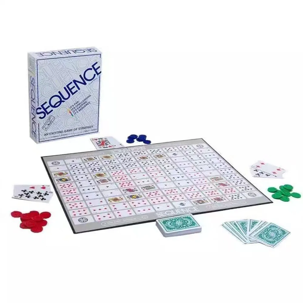 Sequence Game All English Series Puzzle Fantasy Gobang Board Game Party Game Cards