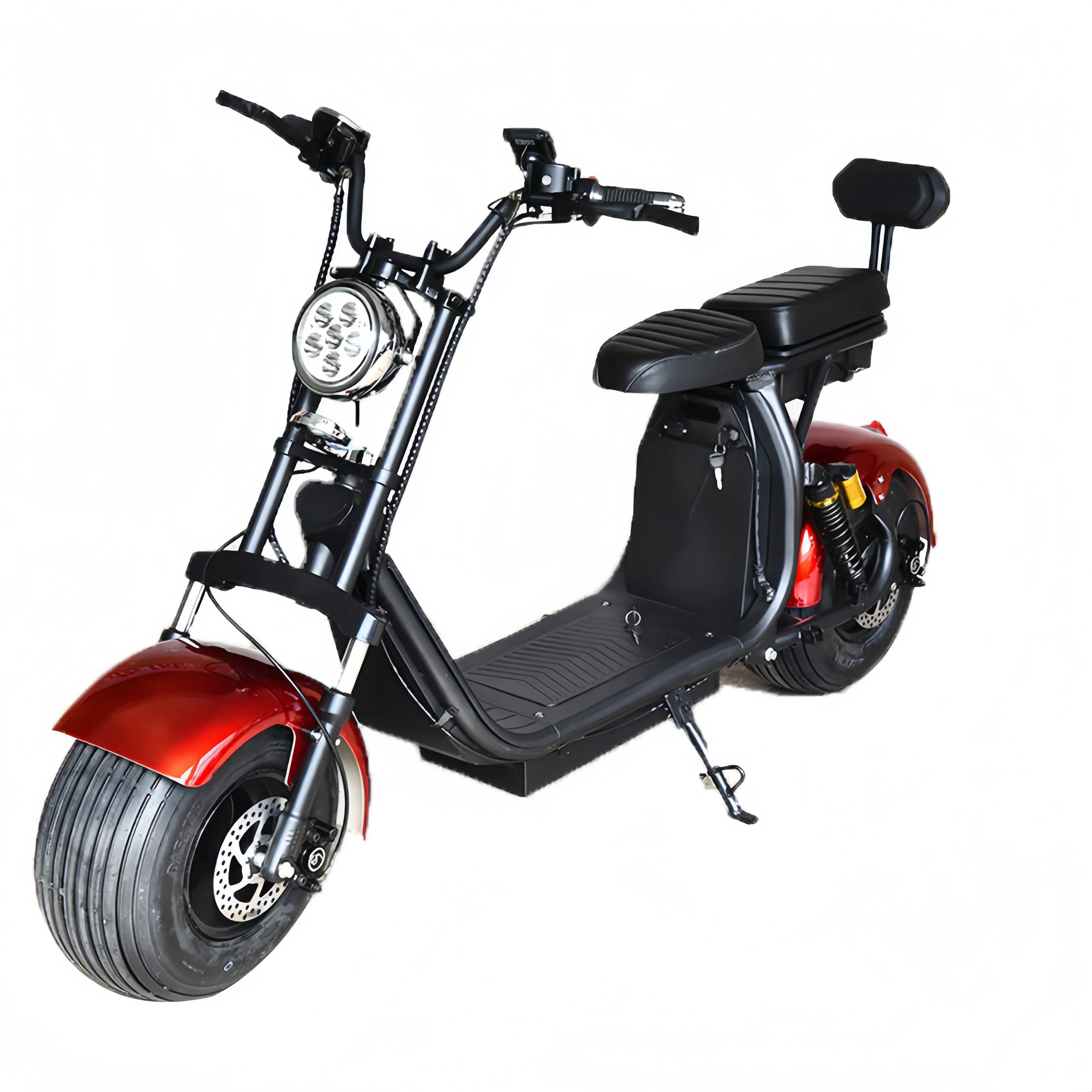 New Design 60V Citycoco Scooter 1000W Powerful Motor Fat Tire Electric Chopper Bike