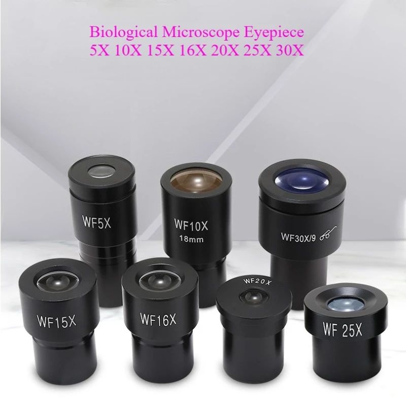 WF5X WF10X WF15X WF16X WF20X WF25X Biological Microscope Wide Angle Eyepiece 23.2mm Interface Micrometer Optional Education Use - Image 5