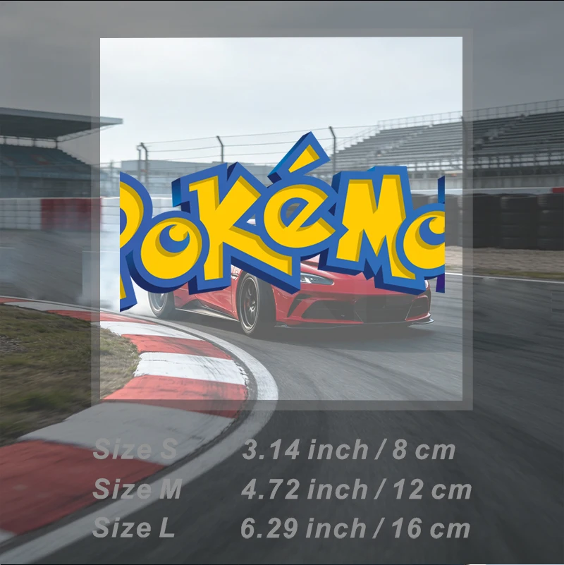 Car Stickers 3D Cartoon Racer Vinyl Decal Waterproof Die Cut UV Resistant Weatherproof for Race Track Vehicle Auto Decor