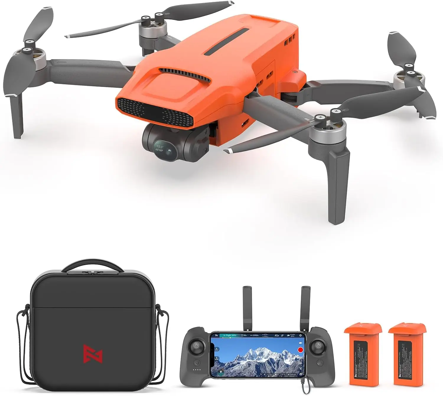 

3-Axis Gimbal, Under 249g, 9KM Transmission, 4K/60fps 48MP Camera, AI Night Vision, Auto Return, Visual Tracking, 64min Flight