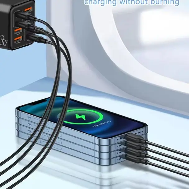 8 in 1 240W GaN USB C Charger Fast Charging Phone Charger Power Adapter For iPhone Xiaomi Type C EU/US/UK Plug Wall Charger 2026