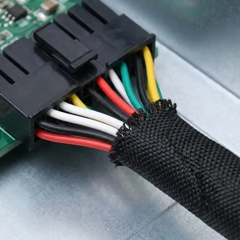 20/1M Expandable Braided Cable Sleeves Self Closing Flexible Insulated Hose Pipe Wire Wrap Cable Wires Tube Protector Covers