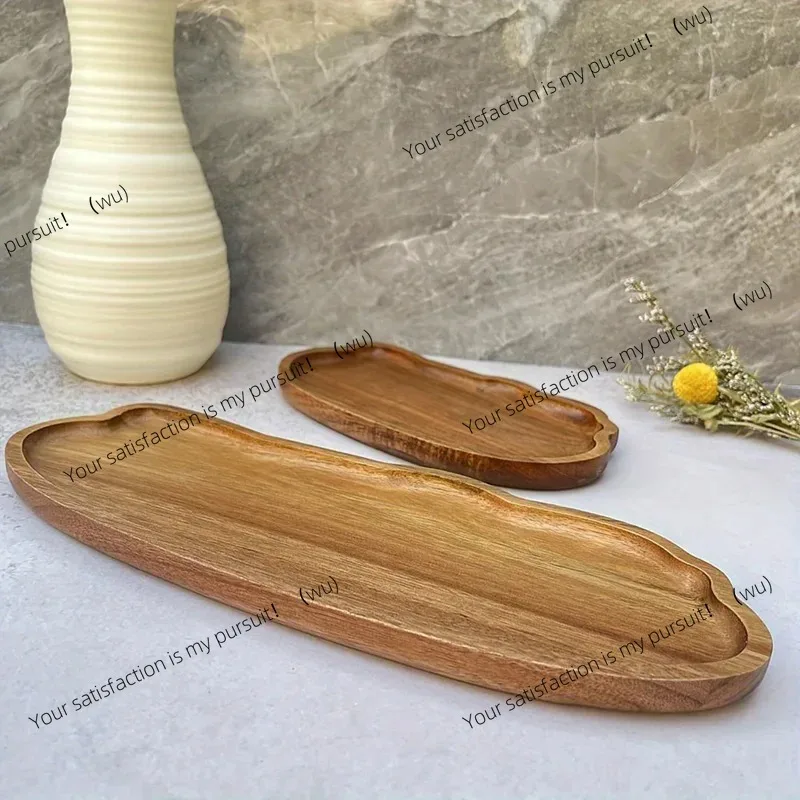 ZOCI-Japanese-style wooden coffee trays, fruit trays, desserts, candies, bread, snacks, cakes, food, table trays