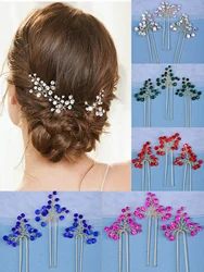 Women Pearl Hair Ornaments Handmade Simple Hair Pins Clip Stick Bridal Headpiece Wedding Hair Accessories three piece set