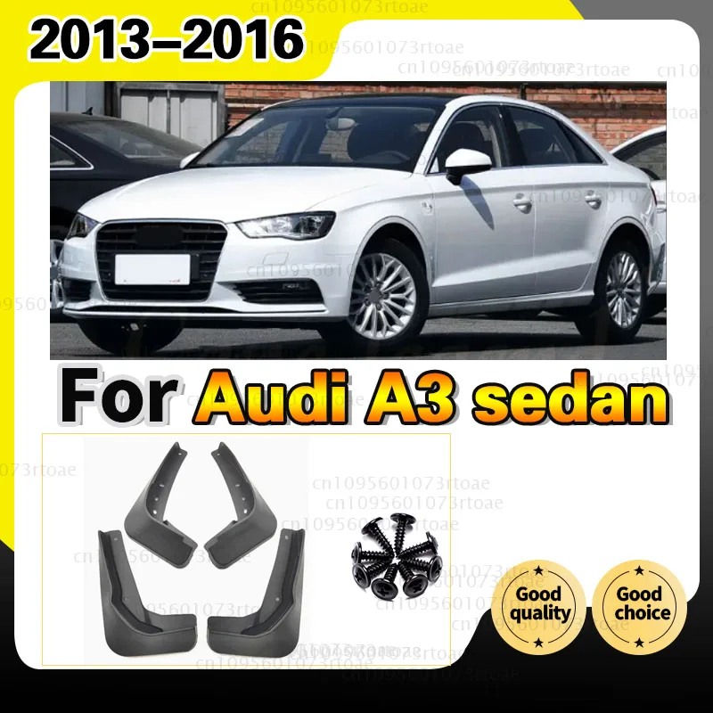 For AUDI A3 sedan 2013 2014 2015 2016 Fender Mudflaps Splash Guards Mudguards Mud Flaps car Accessories